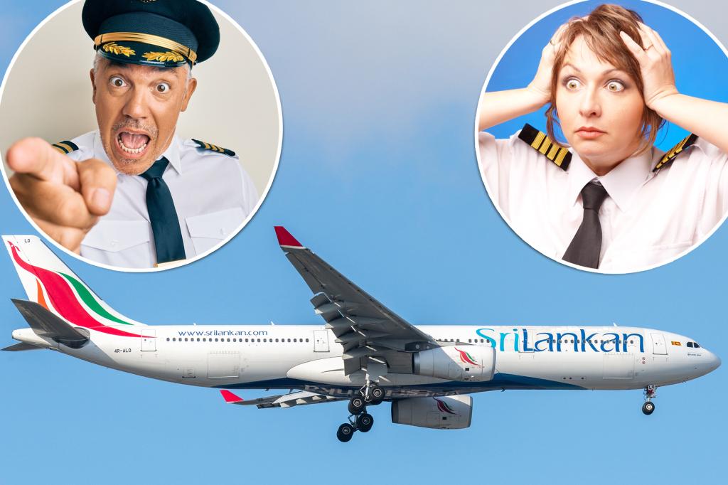 Furious male captain locks female co-pilot out of cockpit during 10-hour flight