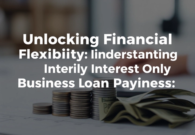 Representação visual de Unlocking Financial Flexibility: Understanding Interest-Only Business Loan Payments